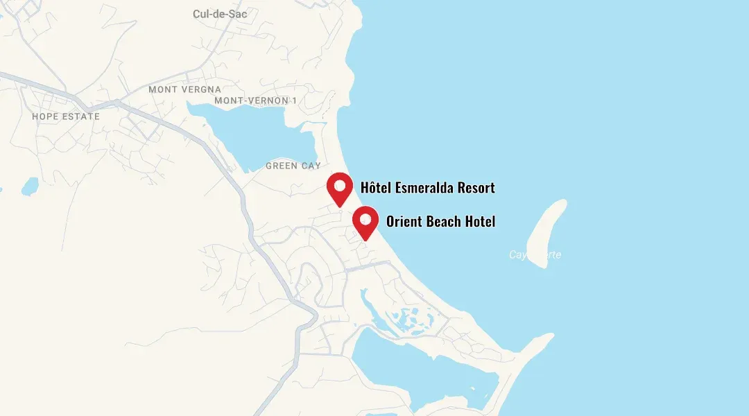 Rental car delivery and return in Saint-Martin