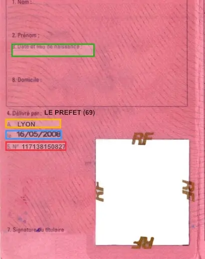 Ancien permis de conduire