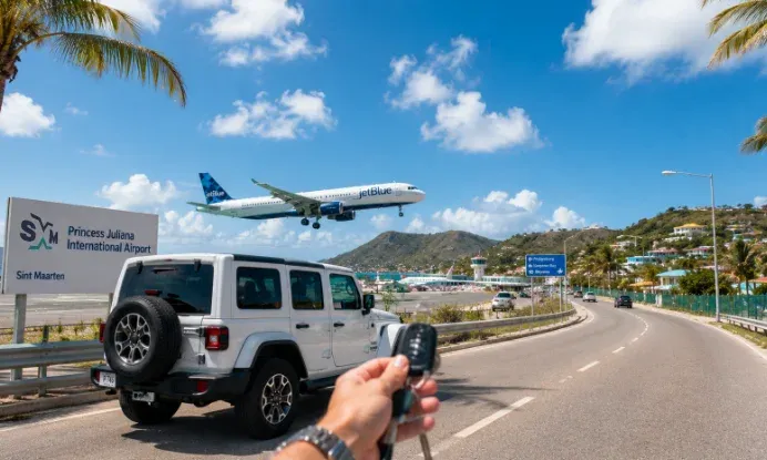 l'aéroport Princess Juliana
